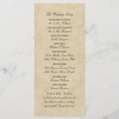 ヴィンテージエッフェルタワーパ結婚リス プログラム (裏面)