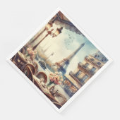 ヴィンテージエッフェルタワーパ絵を描リス (コーナー)