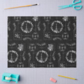 ヴィンテージエッフェルタワーブラックエフェメラデクページ 薄葉紙 (クラフト)