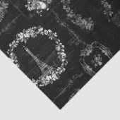 ヴィンテージエッフェルタワーブラックエフェメラデクページ 薄葉紙 (詳細)