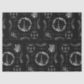 ヴィンテージエッフェルタワーブラックエフェメラデクページ 薄葉紙 (正面)