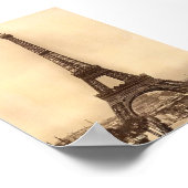 ヴィンテージエッフェルタワープリント ポスター (角)