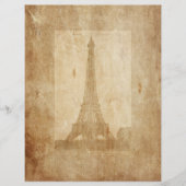 ヴィンテージエッフェルタワー写真スクラップブック紙 (正面)