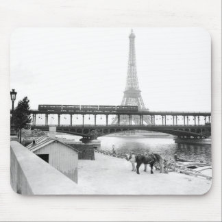 ヴィンテージエッフェルタワー写真パリフランス1800s マウスパッド