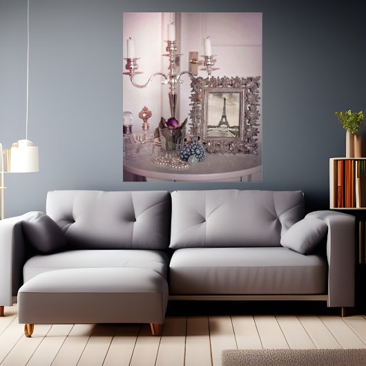 ヴィンテージエッフェルタワー写真フレーム フォトプリント