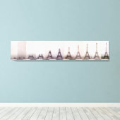 ヴィンテージエッフェルタワー建築フォトパリ キャンバスプリント (インサイチュ (ウッドフロア))