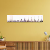 ヴィンテージエッフェルタワー建築フォトパリ キャンバスプリント (インサイチュ (リビング))