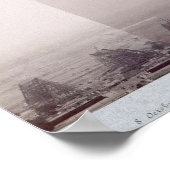 ヴィンテージエッフェルタワー建築フォトパリ ポスター (角)