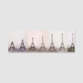 ヴィンテージエッフェルタワー建築フォトパリ 名札
