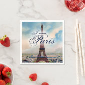 ヴィンテージエッフェルタワー スタンダードカクテルナプキン (インサイチュ)