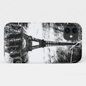 ヴィンテージエッフェルタワー（パリ、フランス） Case-Mate iPhoneケース (裏面(横))