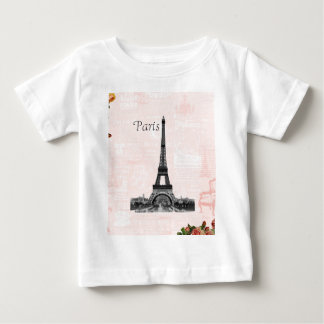 ヴィンテージエッフェルタワー ベビーTシャツ