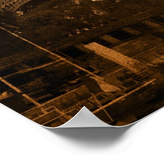 ヴィンテージエッフェルタワー ポスター (角)