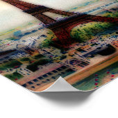 ヴィンテージエッフェルタワー ポスター (角)