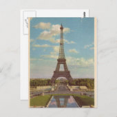 ヴィンテージエッフェルタワー ポストカード (正面/裏面)