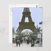 ヴィンテージエッフェルタワー ポストカード (正面/裏面)