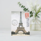 ヴィンテージエッフェルタワー…ポストカード ポストカード (スタンド正面)