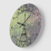 ヴィンテージエッフェルタワー ラージ壁時計 (傾斜)