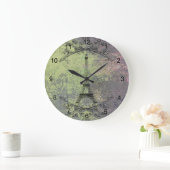 ヴィンテージエッフェルタワー ラージ壁時計 (ホーム)