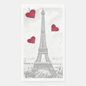 ヴィンテージエッフェルタワー – 赤いハート (正面)