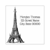 ヴィンテージエッフェルタワー#1スケッチ名差出人住所 ラバースタンプ (インプリント)