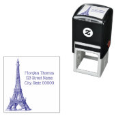 ヴィンテージエッフェルタワー#1スケッチ セルフインキングスタンプ (インサイチュ)