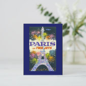 ヴィンテージエッフェルタワーinパリフランスポストカード ポストカード (スタンド正面)