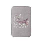 ヴィンテージエッフェルタワーOhパリフランスデイジー バスマット (正面縦)