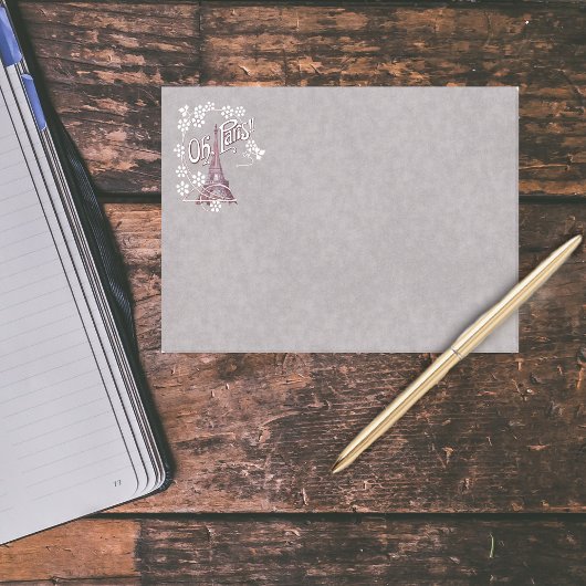 ヴィンテージエッフェルタワーOhパリフランスデイジー ポストイット