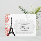ヴィンテージエッフェルタ結婚ワーズインパリ 招待状 (スタンド正面)