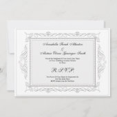 ヴィンテージエッフェルタ結婚ワーズインパリ 招待状 (裏面)