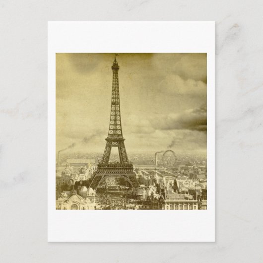 ヴィンテージエッフェルトワーパリフランス1889 ポストカード (正面)