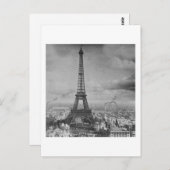 ヴィンテージエッフェルトワーパリフランス1889 ポストカード (正面/裏面)