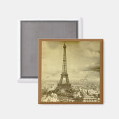 ヴィンテージエッフェルトワーパリフランス1889 マグネット (正面/裏面)