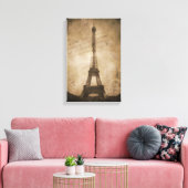 ヴィンテージエッフェル塔 キャンバスプリント (インサイチュ (リビング))