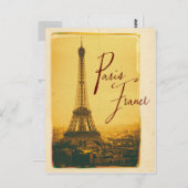 ヴィンテージエッフェル塔 ポストカード (正面/裏面)
