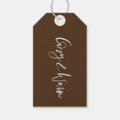 ヴィンテージエッ素朴チングフローラバードホリデー ギフトタグ (裏面)