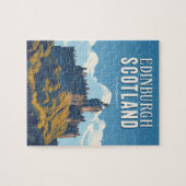 ヴィンテージエディンバラスコットランドトラベル ジグソーパズル (横)