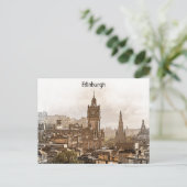 ヴィンテージエディンバラスコットランドパノラマビュー ポストカード (スタンド正面)