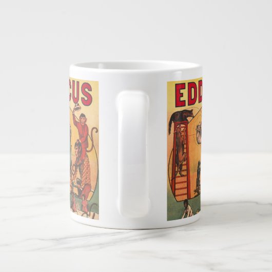 ヴィンテージエディ・ブラザーズ・サーカス・ポスター ジャンボコーヒーマグカップ (裏面)