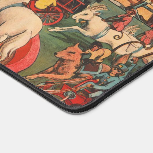 ヴィンテージエディ・ブラザーズ・サーカス・ポスター デスクマット (コーナー)