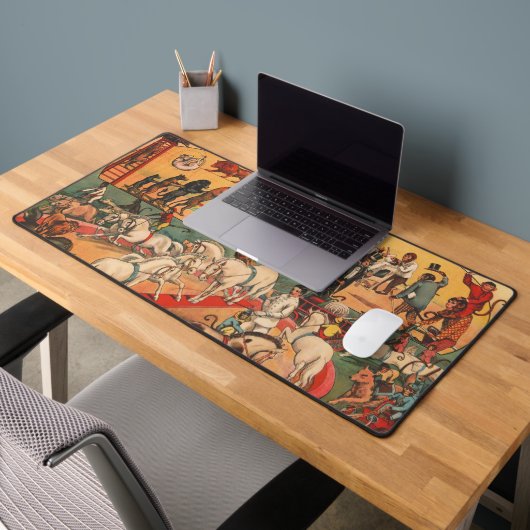 ヴィンテージエディ・ブラザーズ・サーカス・ポスター デスクマット (オフィス2)