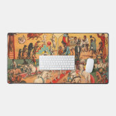 ヴィンテージエディ・ブラザーズ・サーカス・ポスター デスクマット (キーボード&マウス)