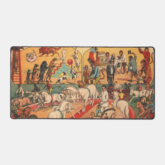 ヴィンテージエディ・ブラザーズ・サーカス・ポスター デスクマット (正面)