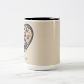 ヴィンテージエドガー・アラン・ポーハート ツートーンマグカップ (中央)