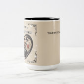 ヴィンテージエドガー・アラン・ポー・バレンタインデー ツートーンマグカップ (中央)