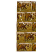 ヴィンテージエドガー・デガスがレース前 ワインギフトバッグ (裏面)