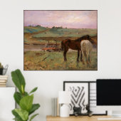 ヴィンテージエドガー・デガス・ウマズ・イン・ザ・メドウ ポスター (ホームオフィス)