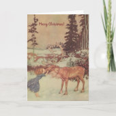 ヴィンテージエドモンド・ダラック・クリスマス・グリーティング シーズンカード (正面)