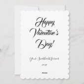 ヴィンテージエドワルディアンバレンタインの兵士の女性ホワイト シーズンカード (裏面)